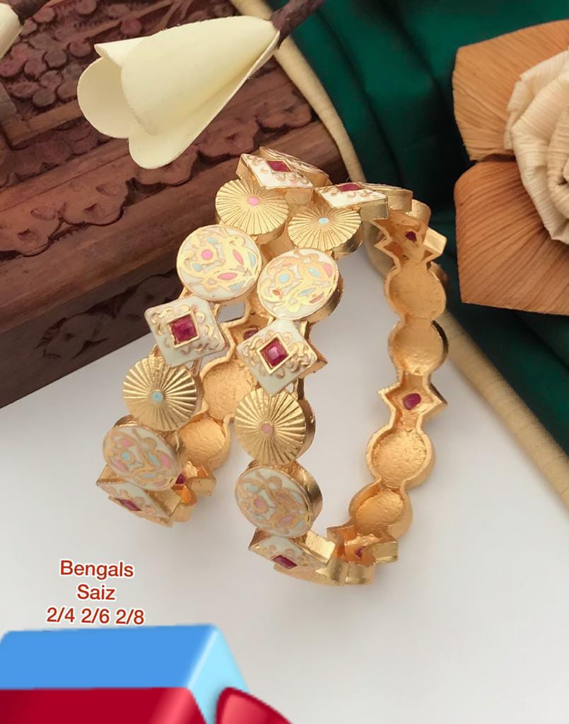 Fancy Design Matte Fancy Bangles Set Wholesalers In Delhi